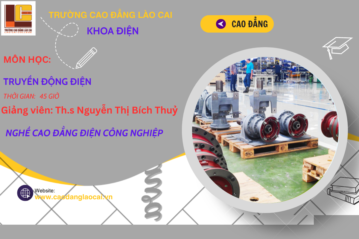 Truyền động điện - CĐ ĐCN